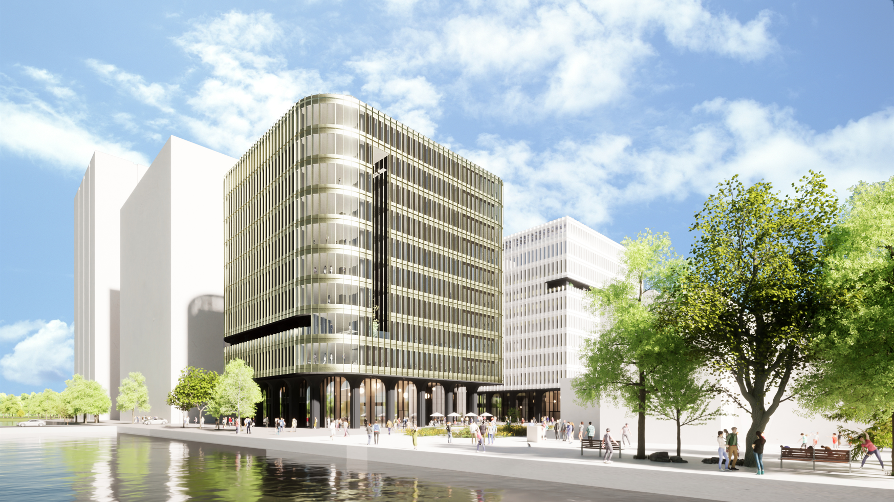 张江之尚 办公楼设计效果图&copy;法国JFA建筑事务所