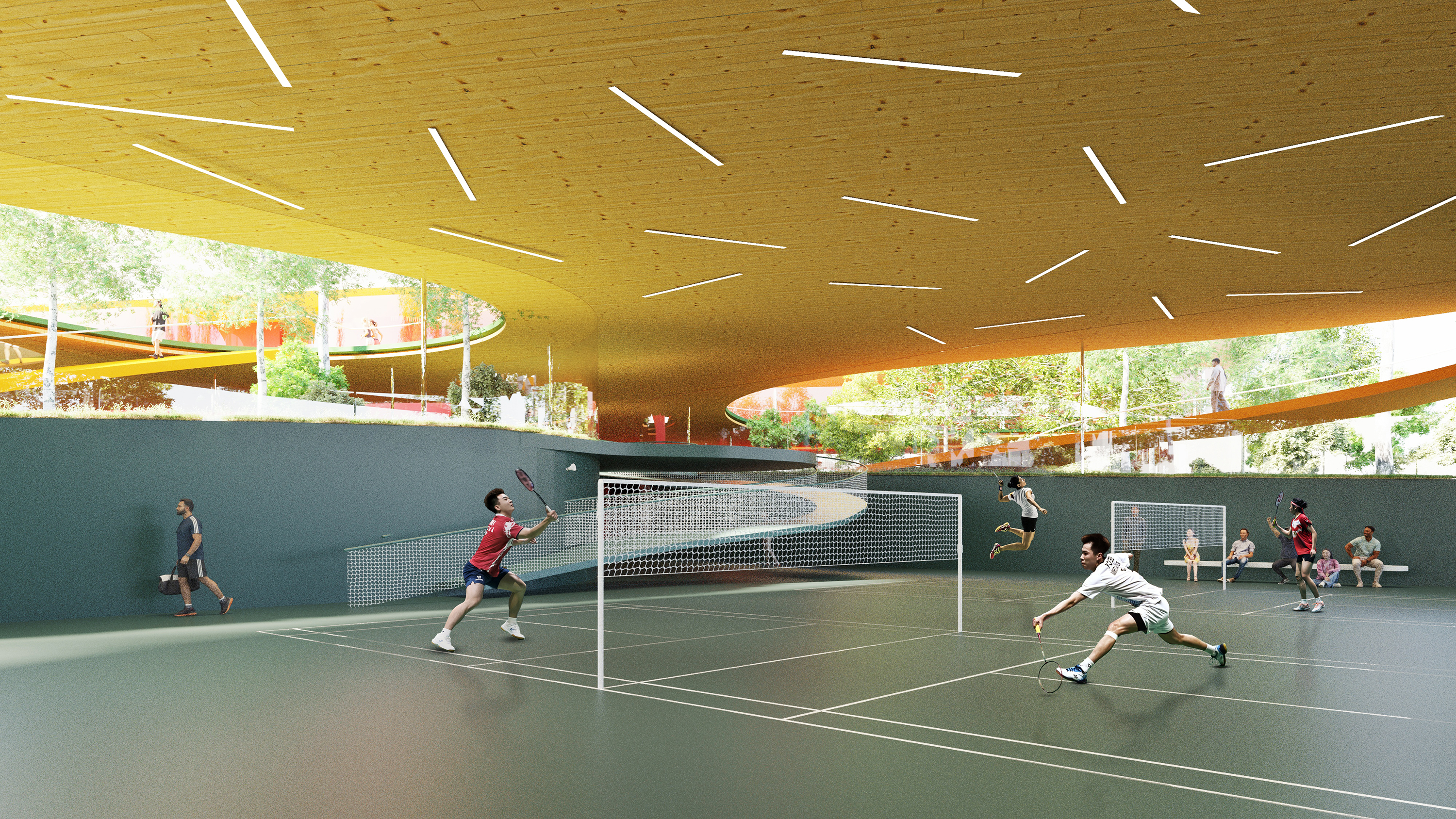 Shanghai-Songjiang Sijing Town Sports Center-Badminton.jpg