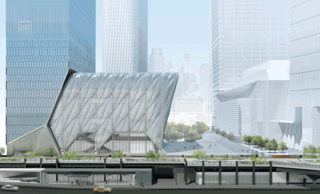 纽约哈德逊广场 The Shed 伸缩剧场参考图