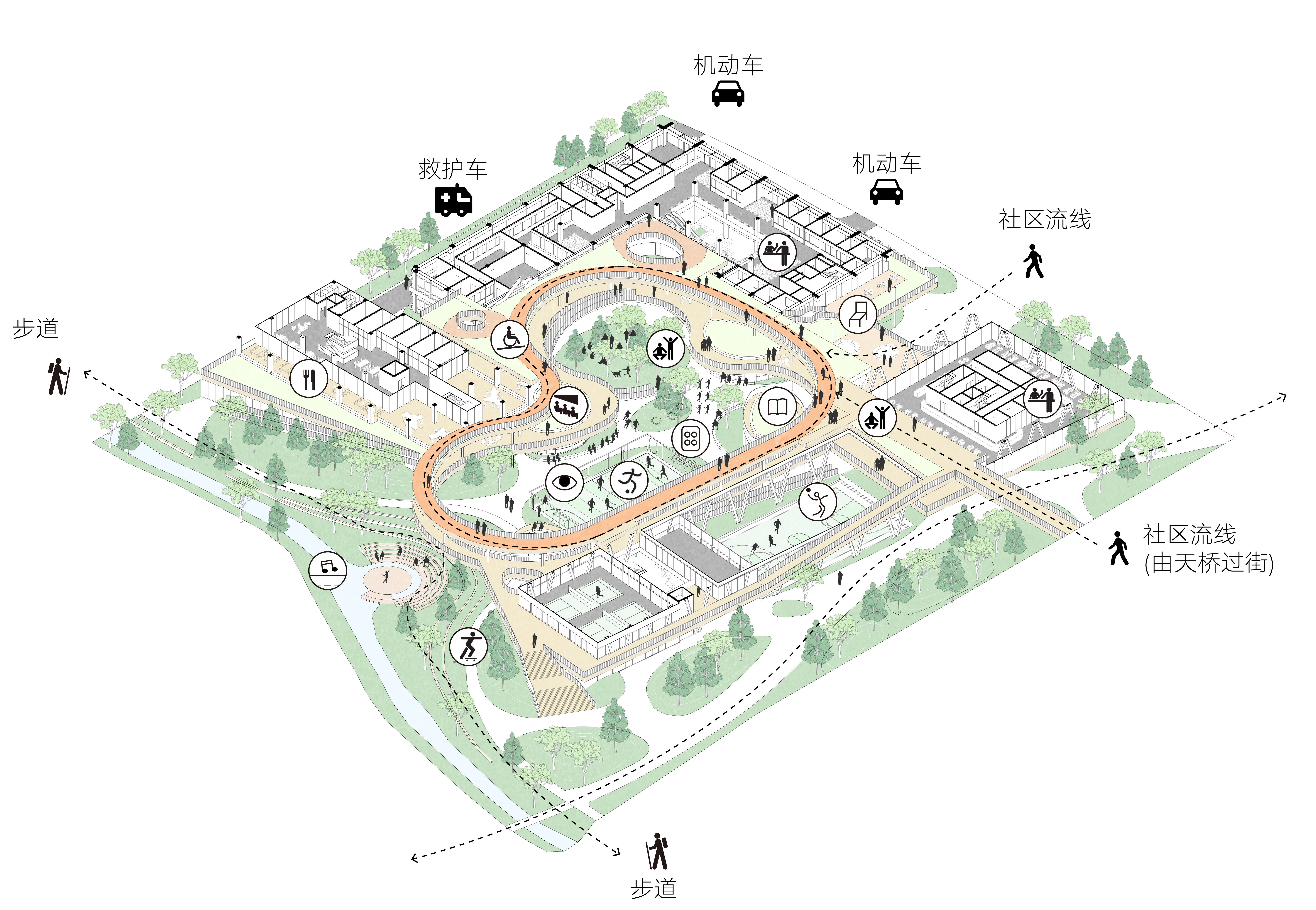 院坝轴侧