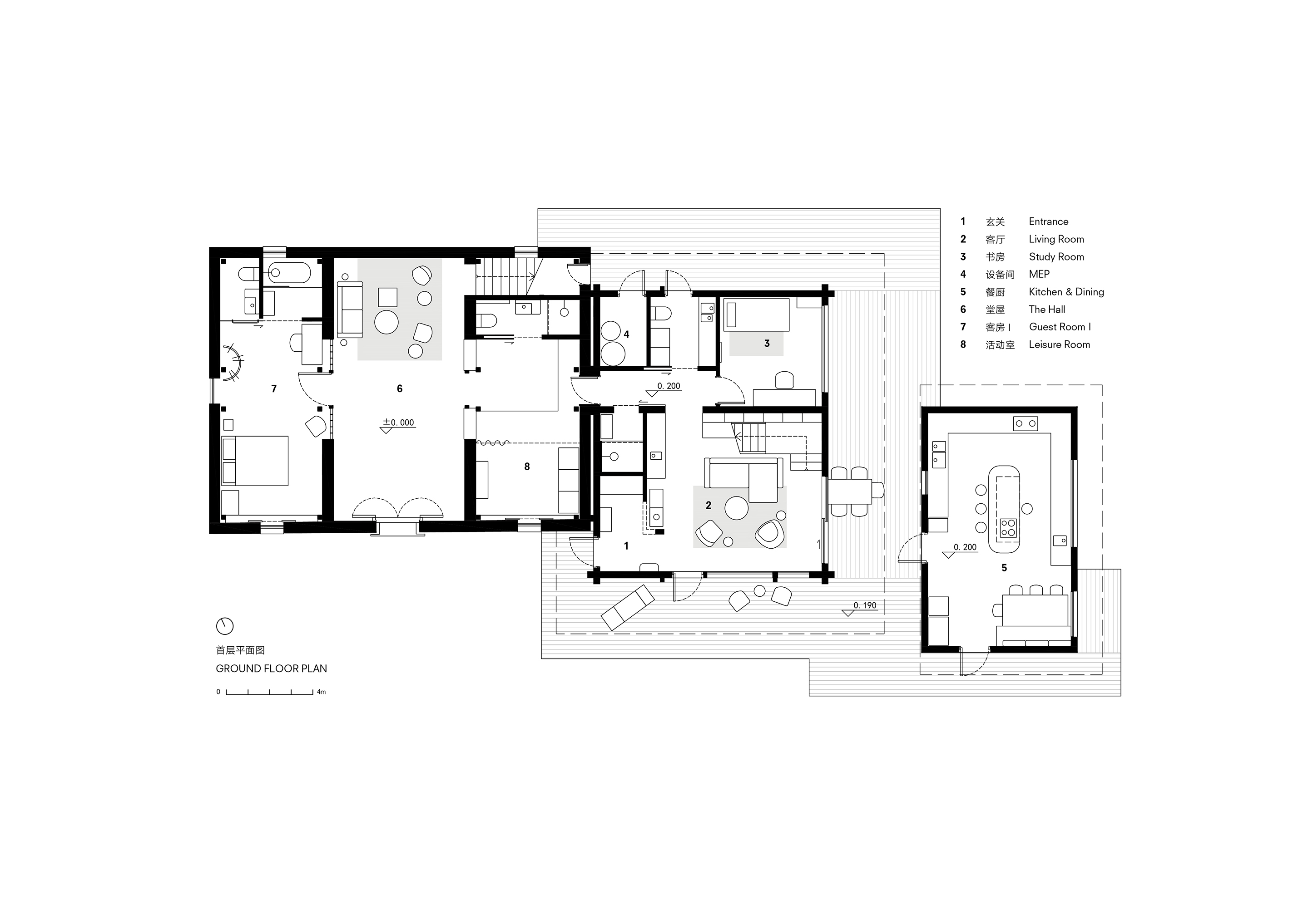 Ground Floor Plan 一层平面图