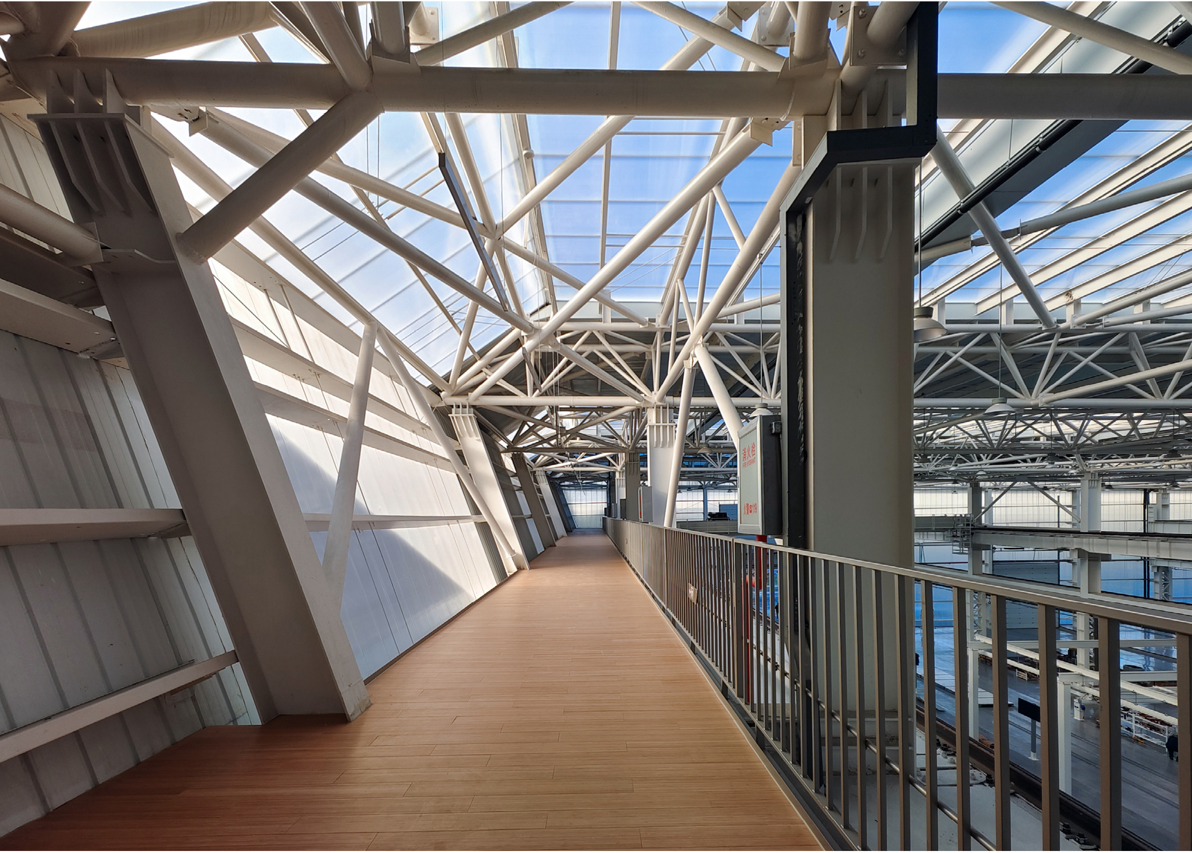 厂房顶部参观廊道