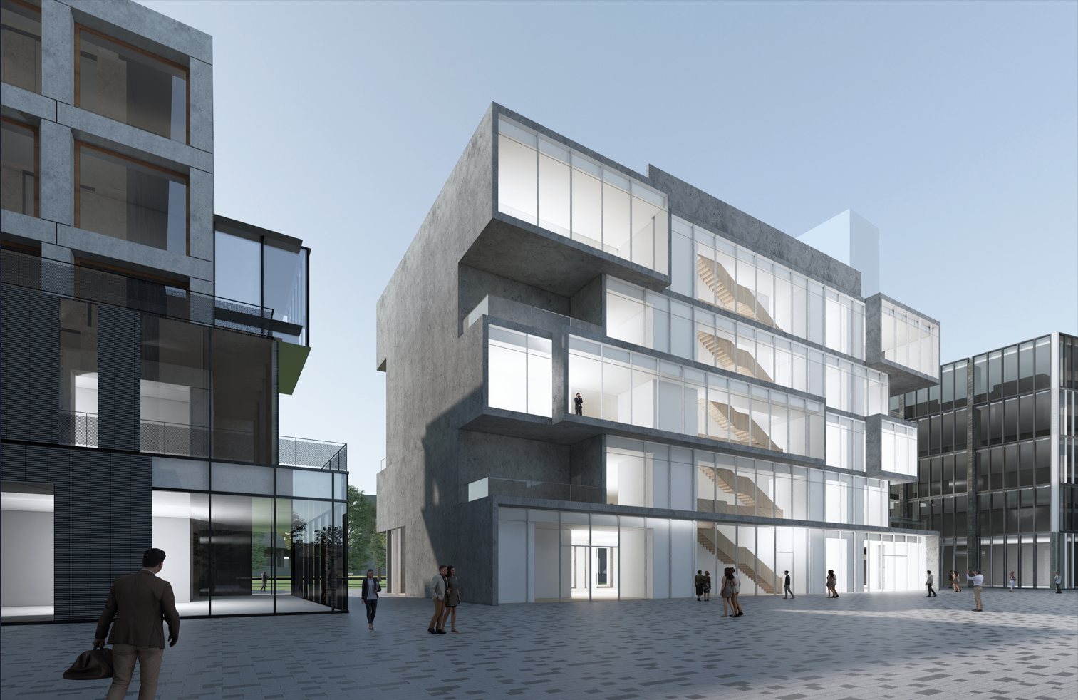 张江之尚 办公楼设计效果图&copy;阿科米星建筑设计事务所