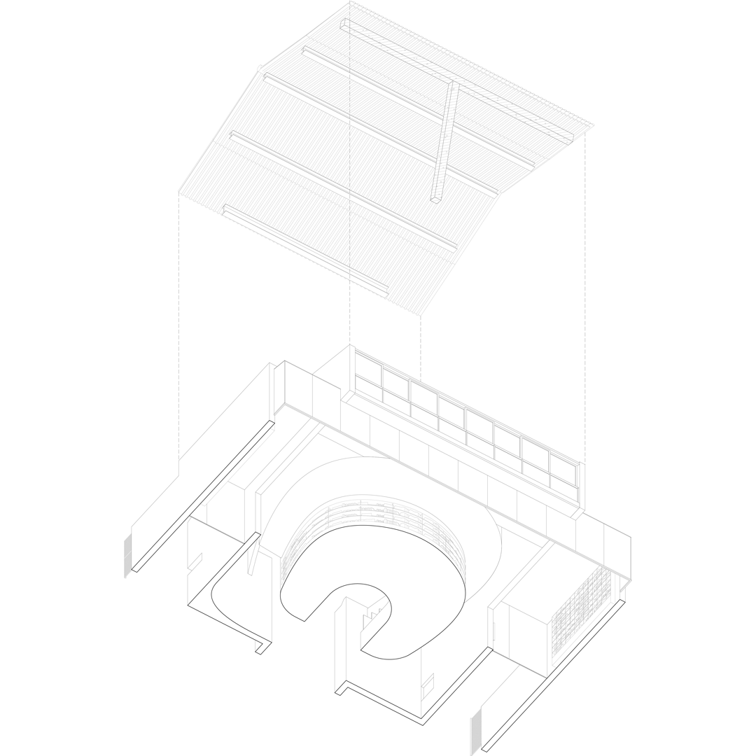 11 轴测爆炸拆解图 Exploded axonometric drawing ©迹·建筑事务所(TAO).png