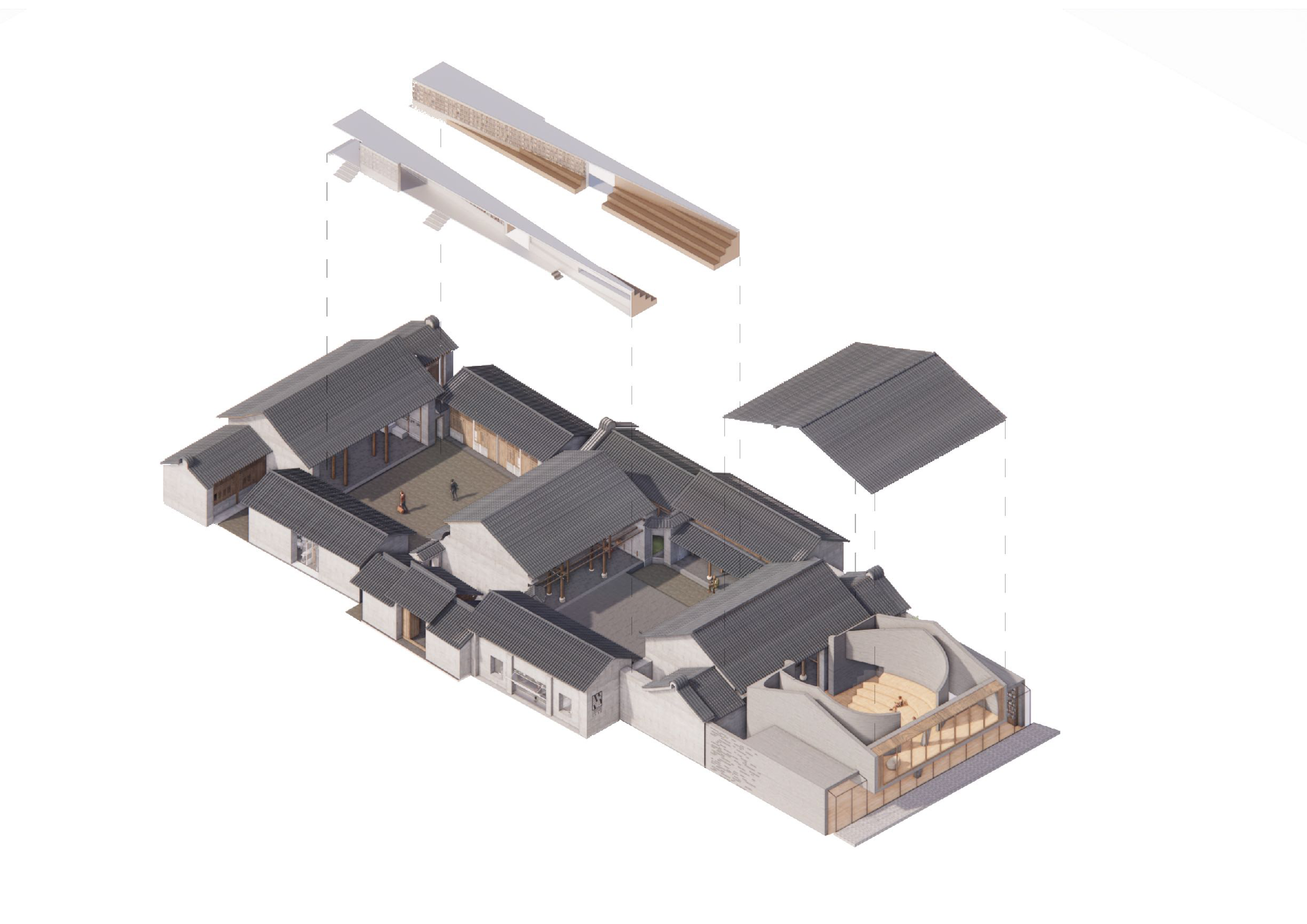 15 轴测分析图 Exploded axonometric diagram ©迹·建筑事务所(TAO).png