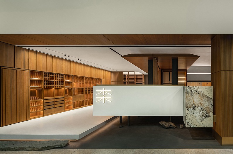 本木展厅：一种材料与当代建构的情绪平衡｜蜂鸟设计 - Designverse设计宇宙